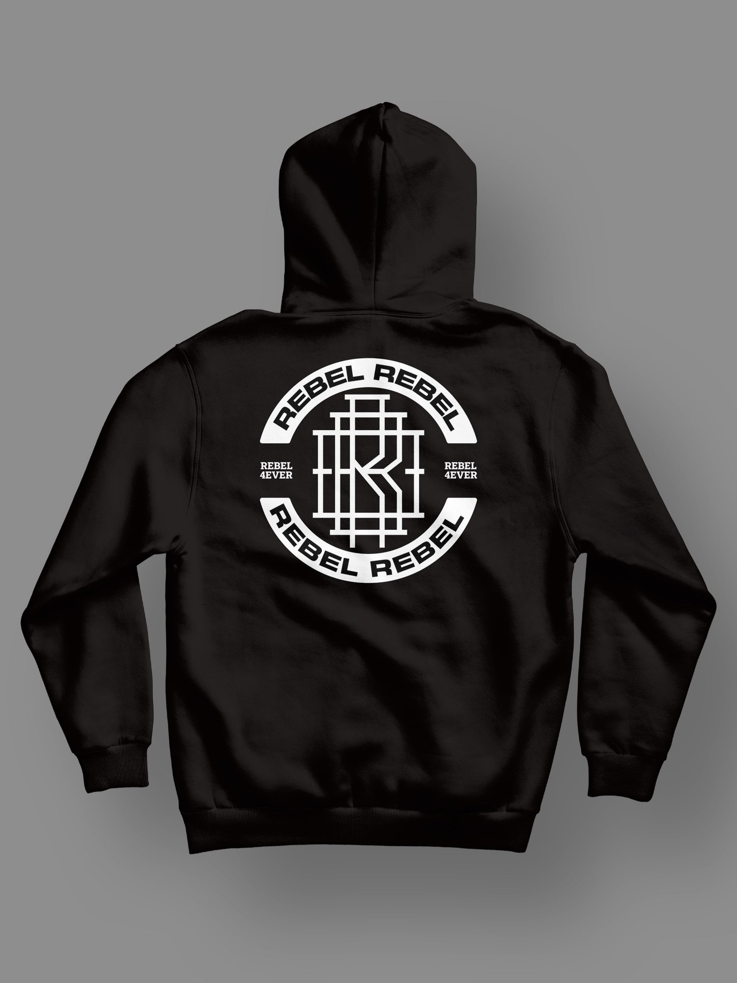 Rebel Logo One - Hoodie (Black)