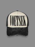 Voetsek Logo One - Washed Trucker Cap (Black)