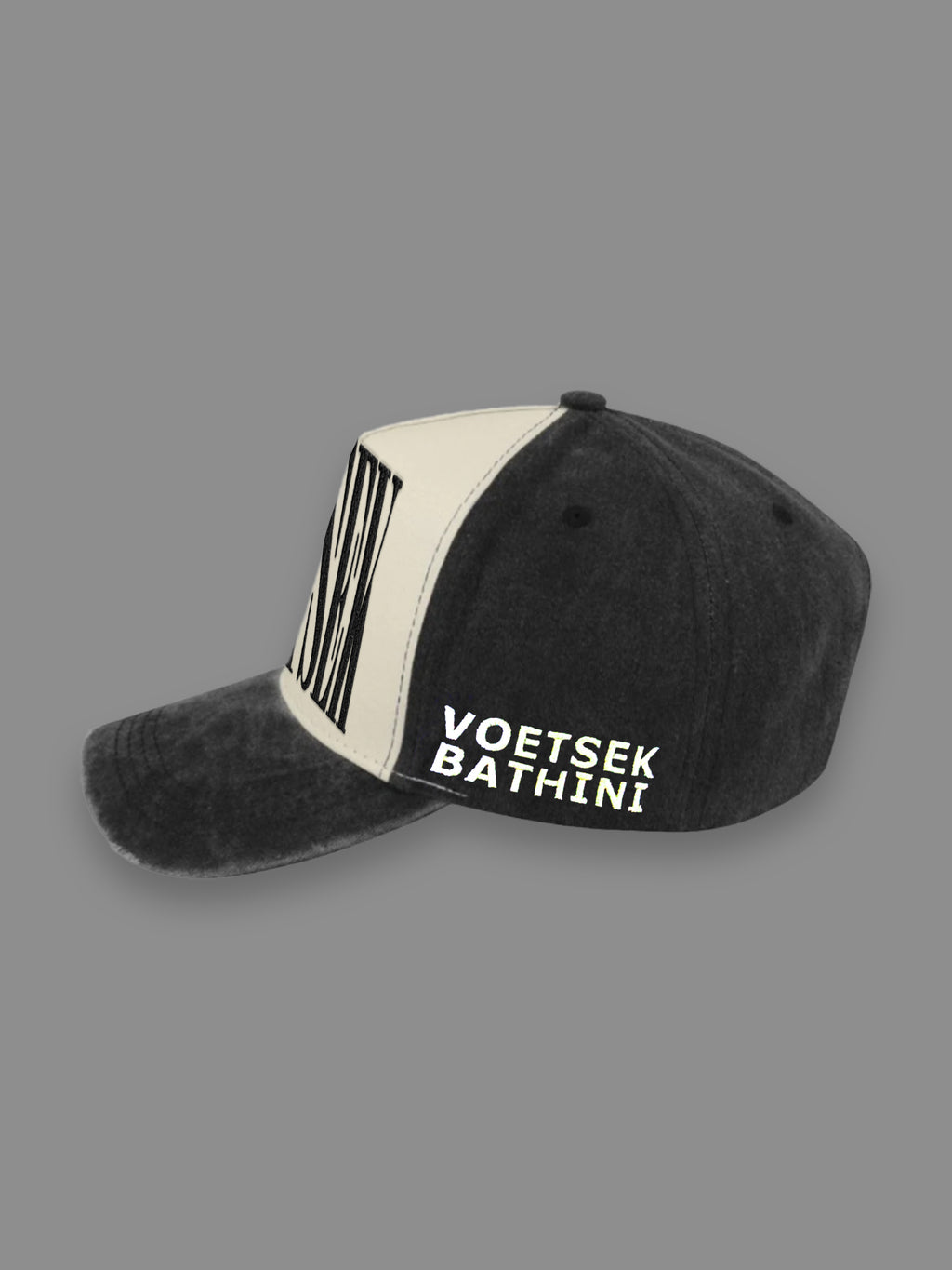 Voetsek Logo One - Washed Trucker Cap (Black)