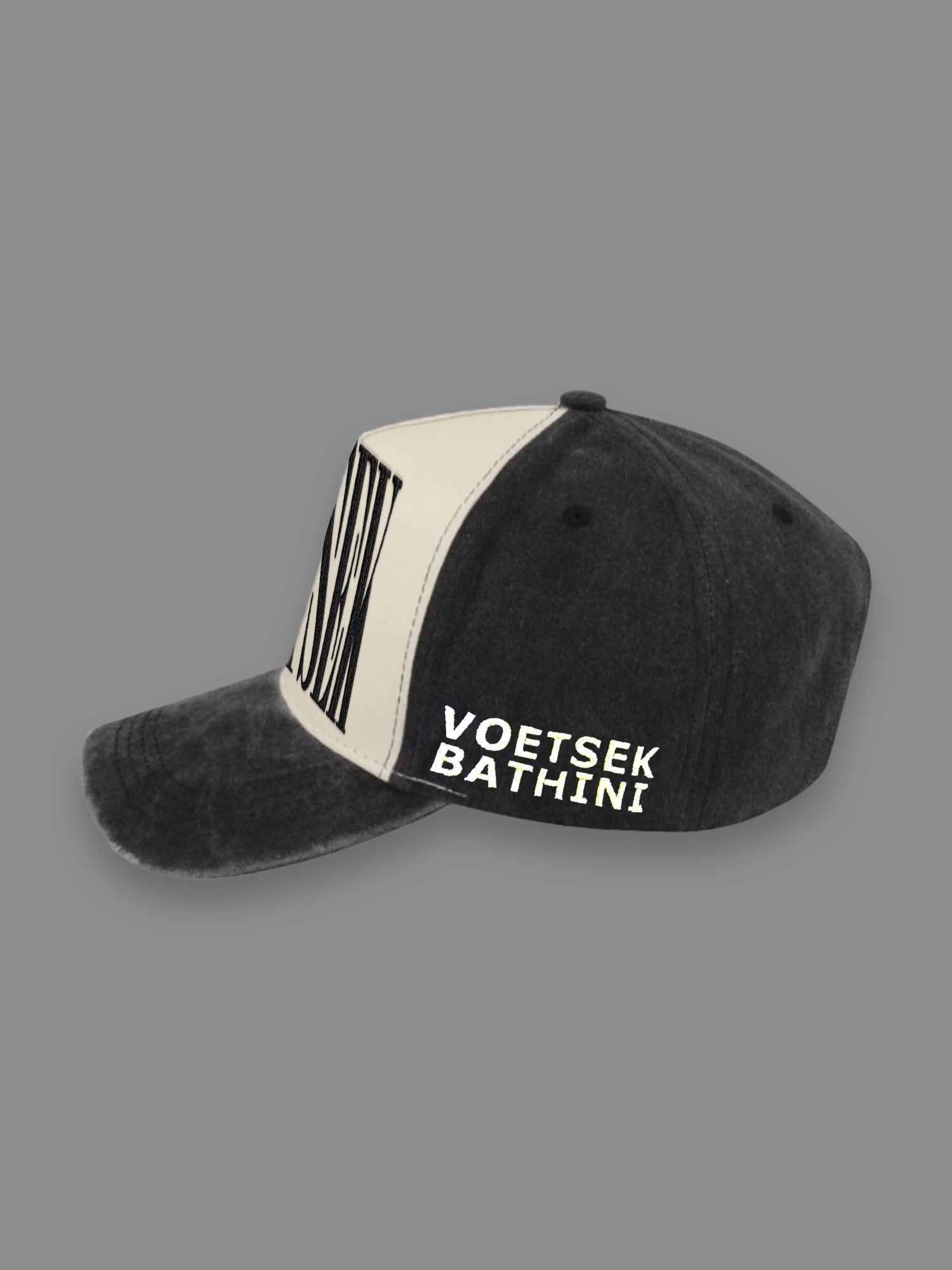 Voetsek Logo One - Washed Trucker Cap (Black)