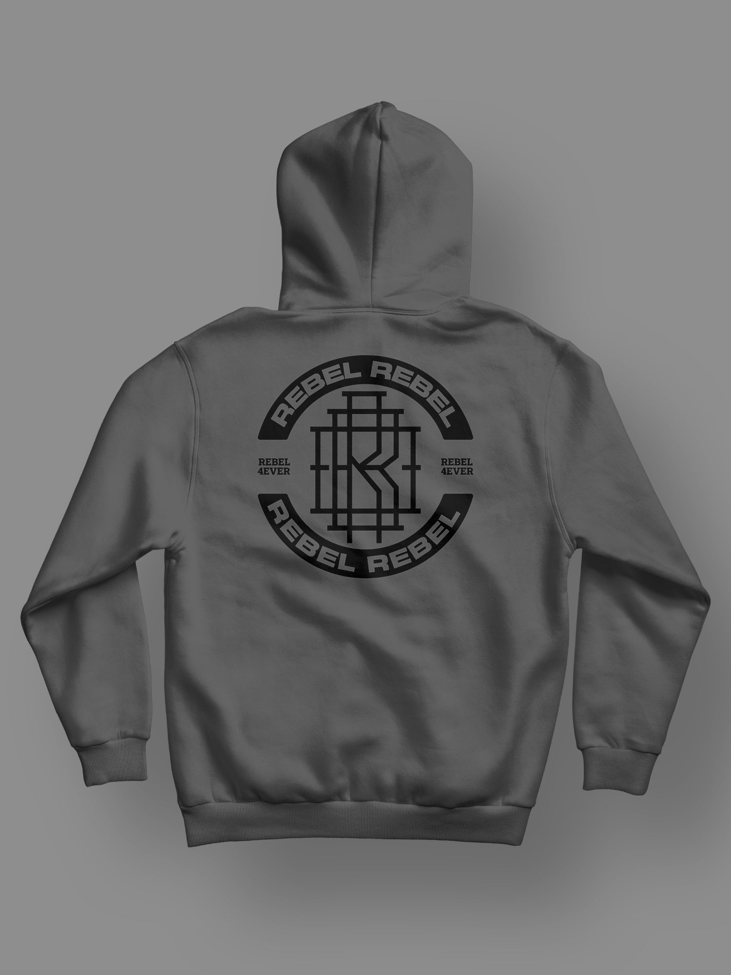 Rebel Logo One - Hoodie (Grey)