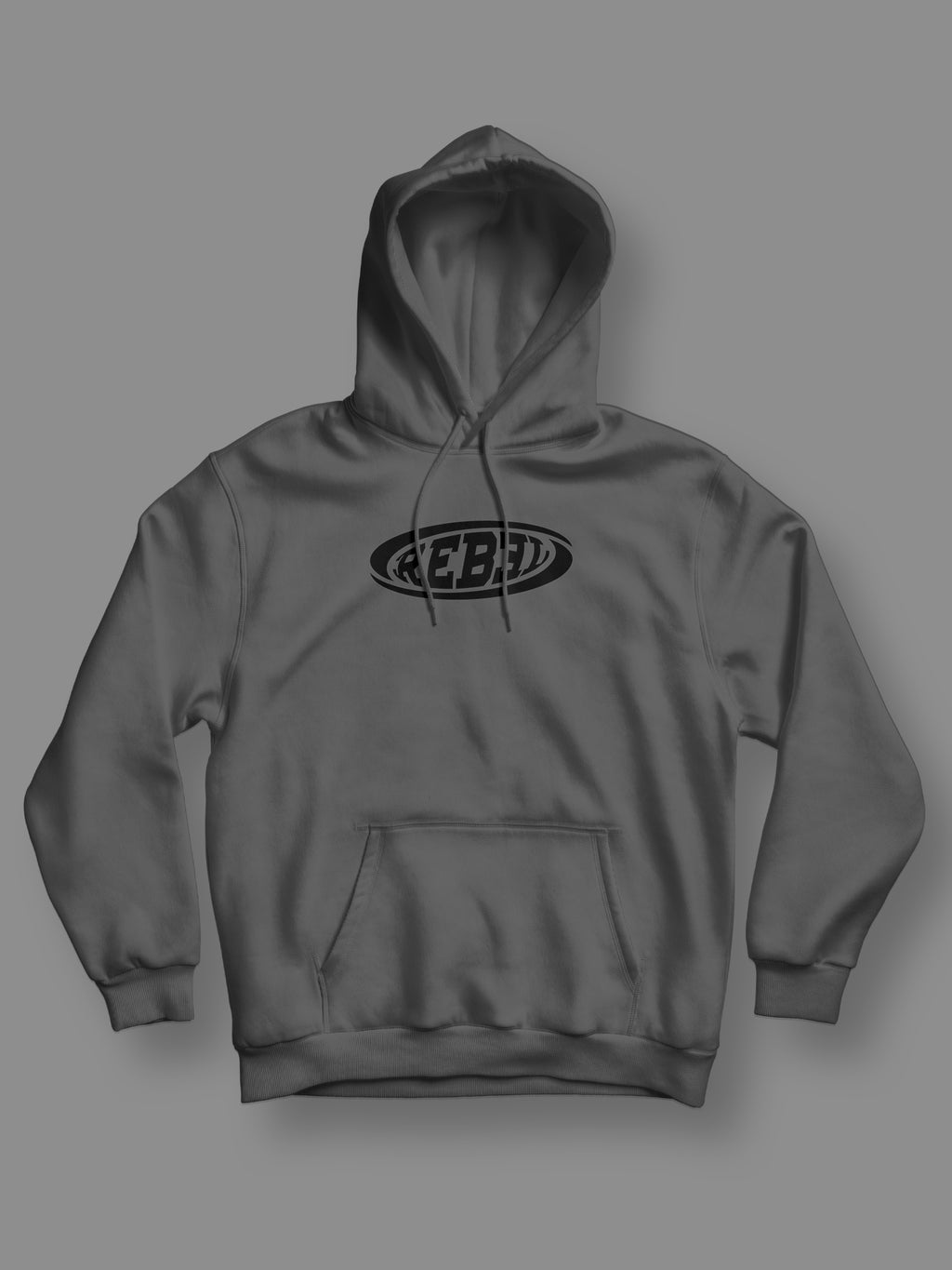 Rebel Logo One - Hoodie (Grey)