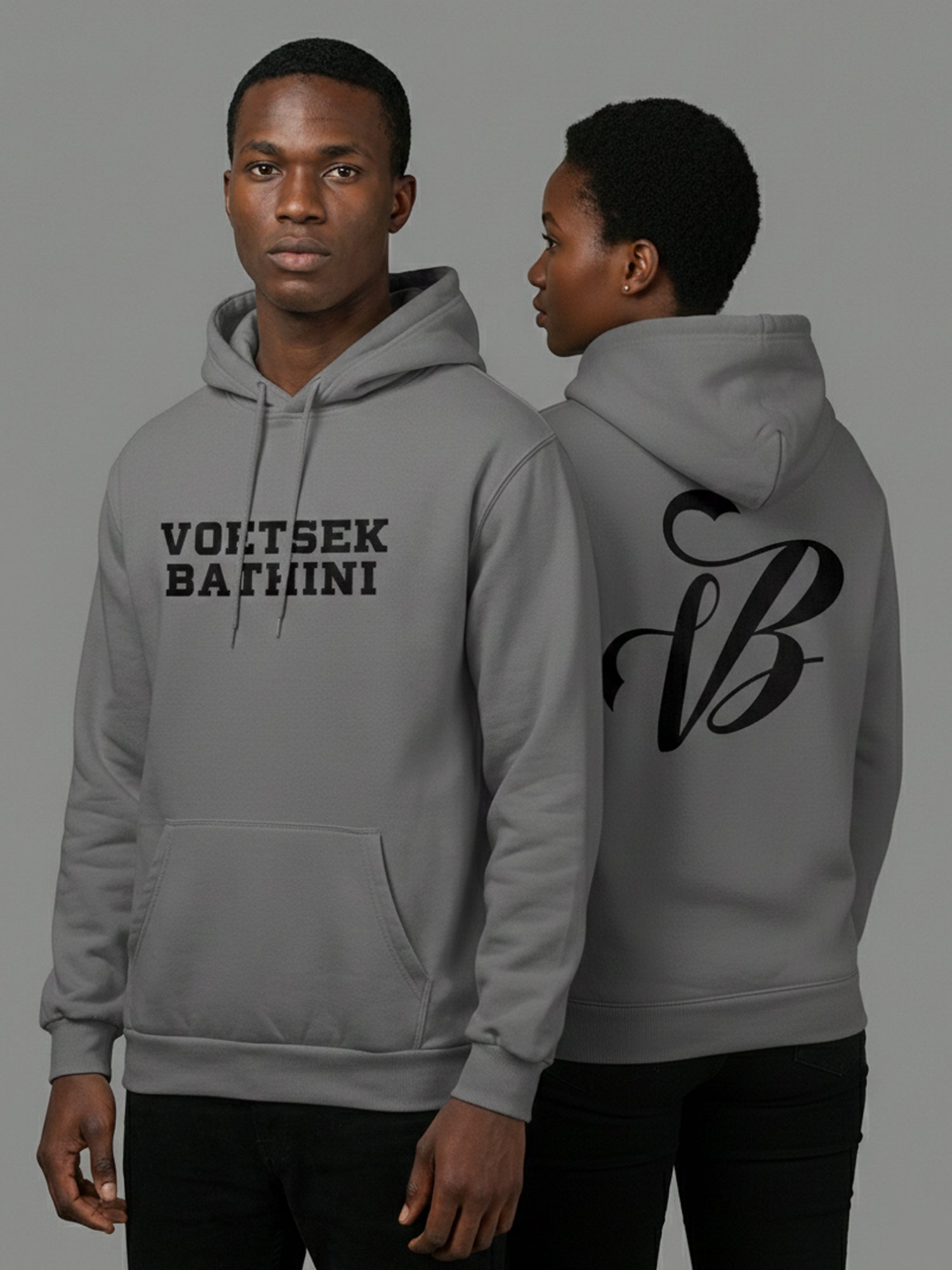 Voetsek Bathini Logo One - Hoodie (Grey)