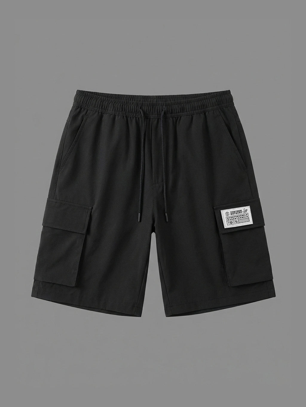 Rebel Logo Three - Cargo Shorts (Black)