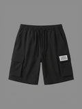 Rebel Logo Three - Cargo Shorts (Black)