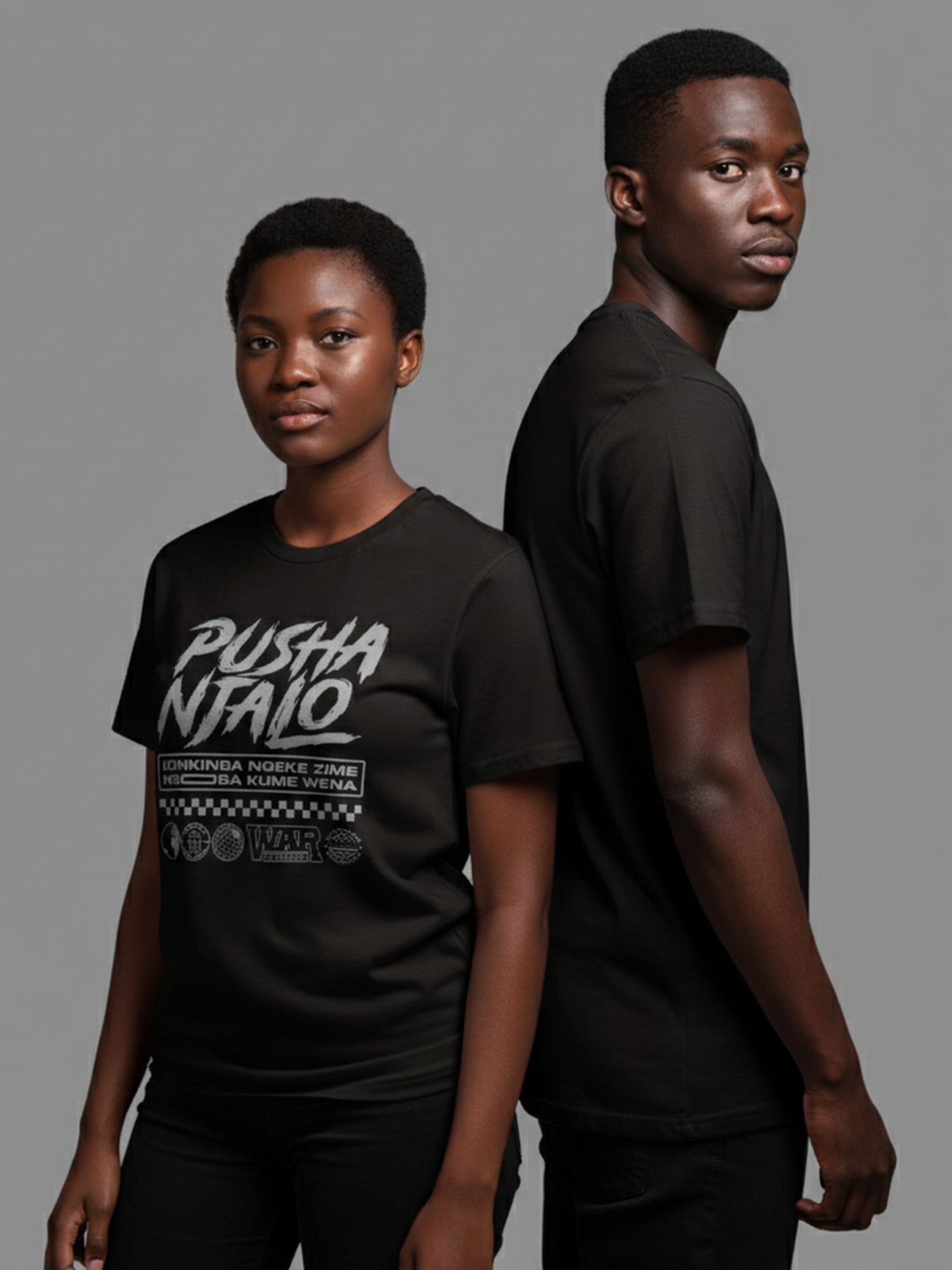Pusha Njalo - Short Sleeve Crew Neck (Black)