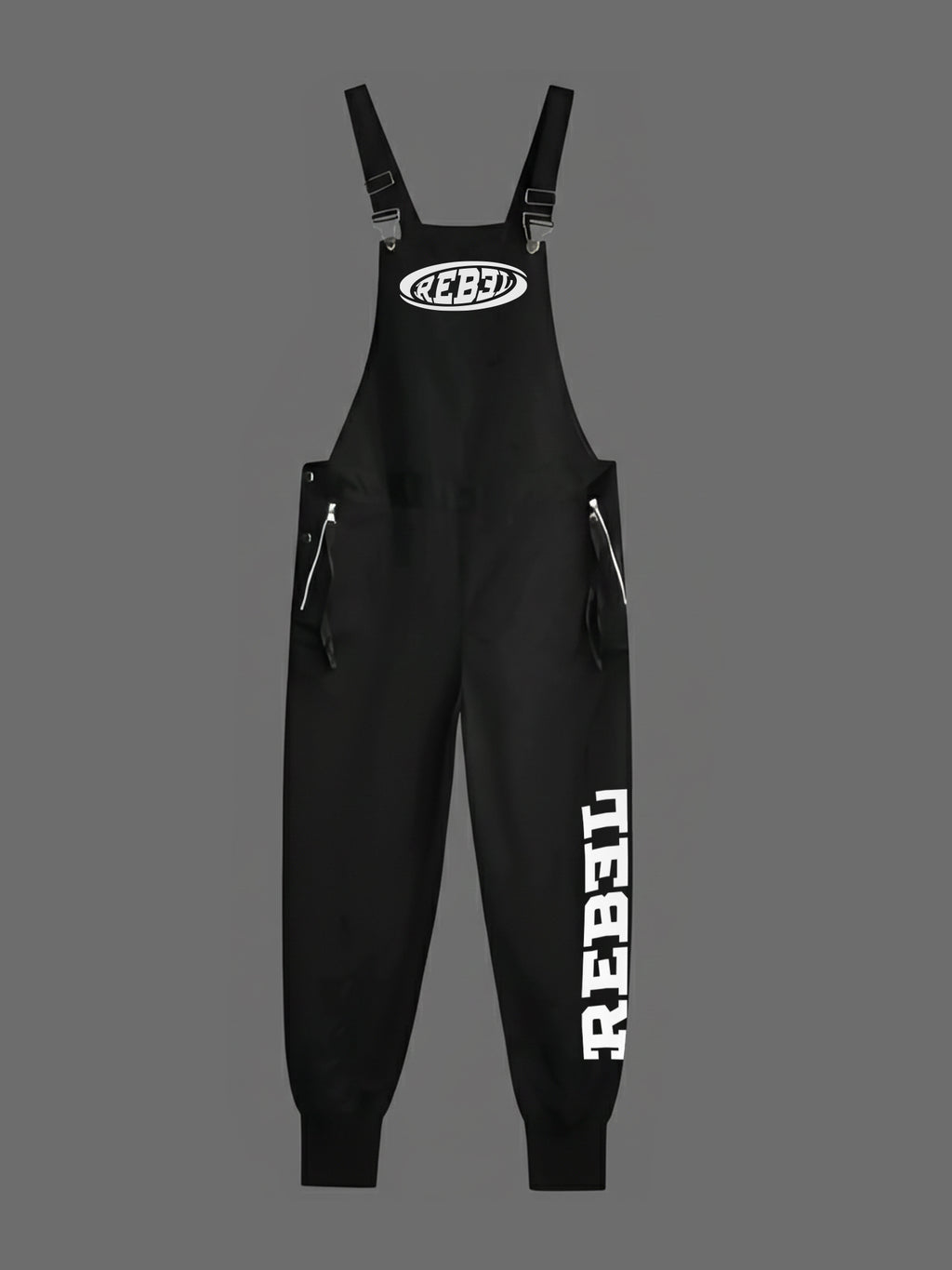 Rebel Logo One - Dungarees (Black)