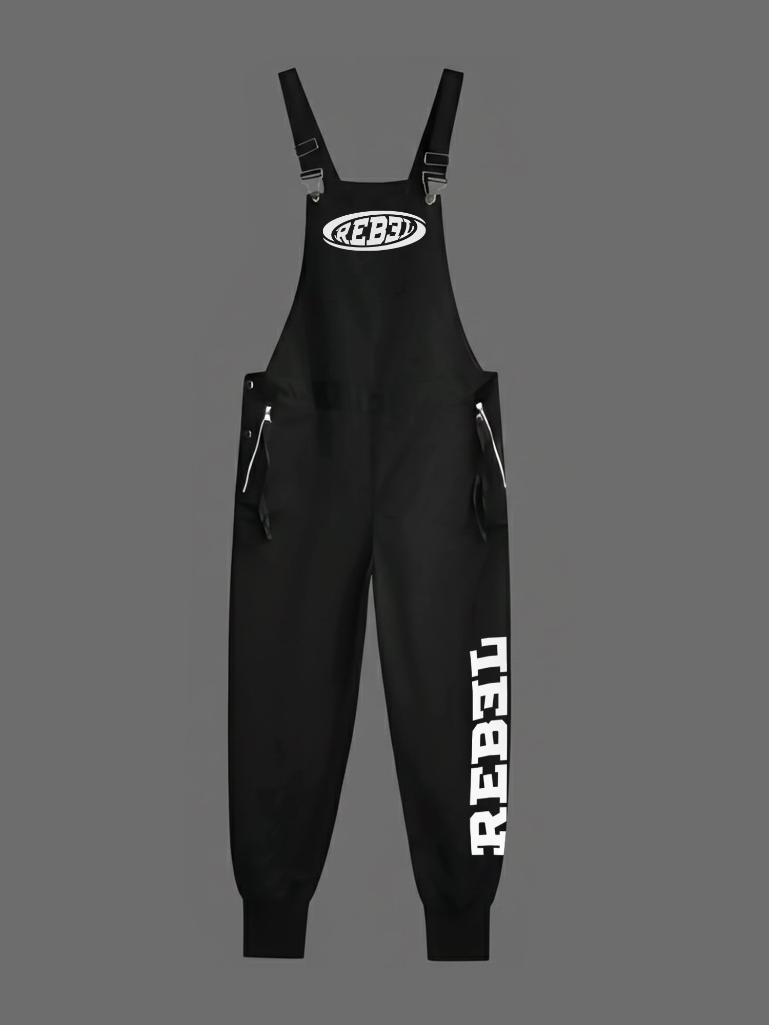 Rebel Logo One - Dungarees (Black)