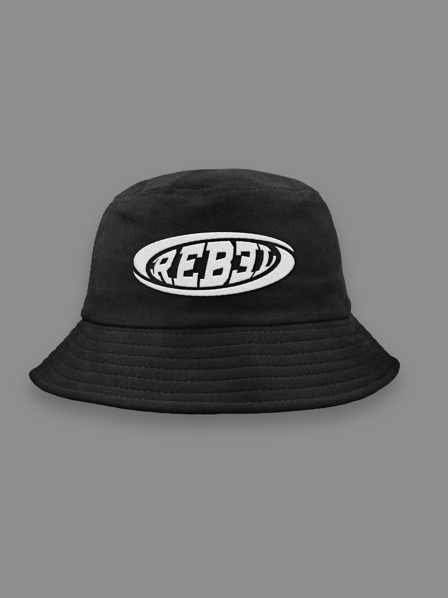Rebel Logo One - Bucket Hat (Black)
