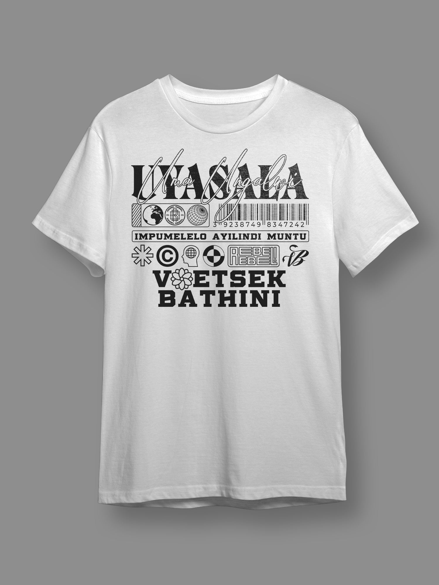 Uyasala Uma Ungalwi - Short Sleeve Crew Neck (White)