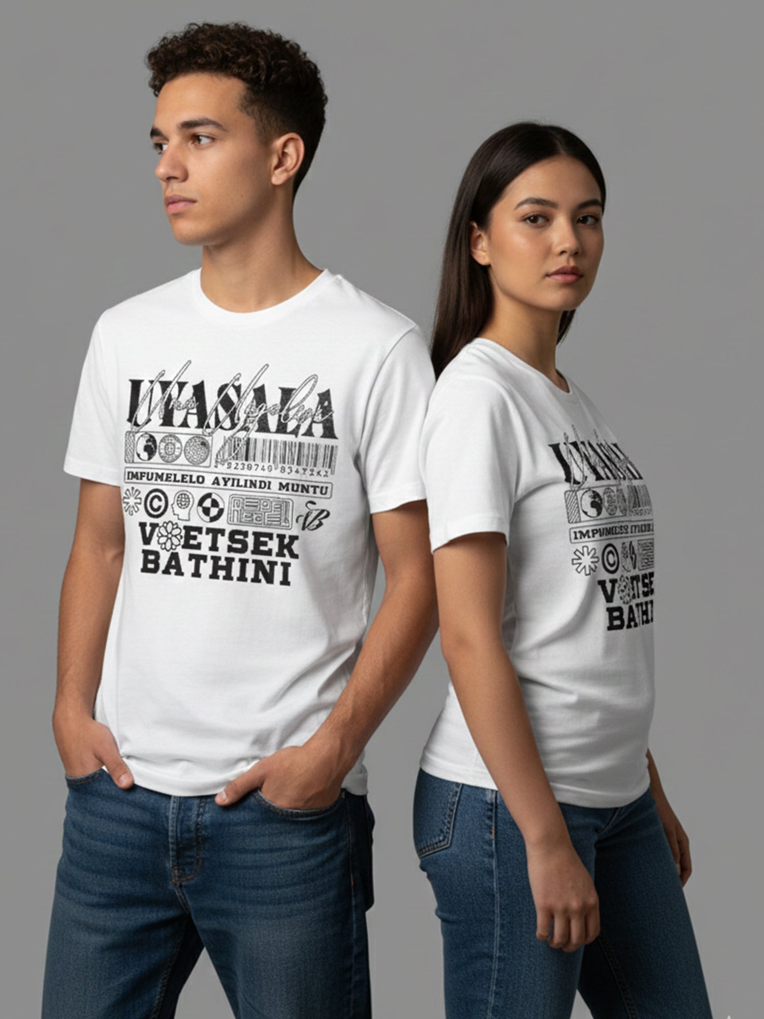 Uyasala Uma Ungalwi - Short Sleeve Crew Neck (White)