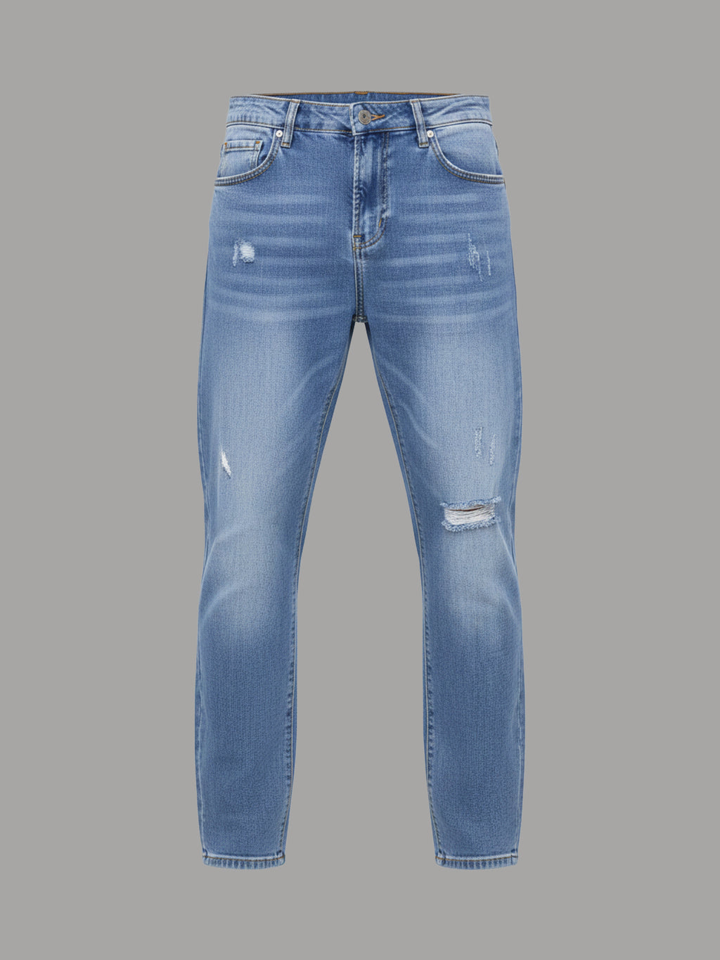 Rebel Logo Three - Denim Jeans (Blue)