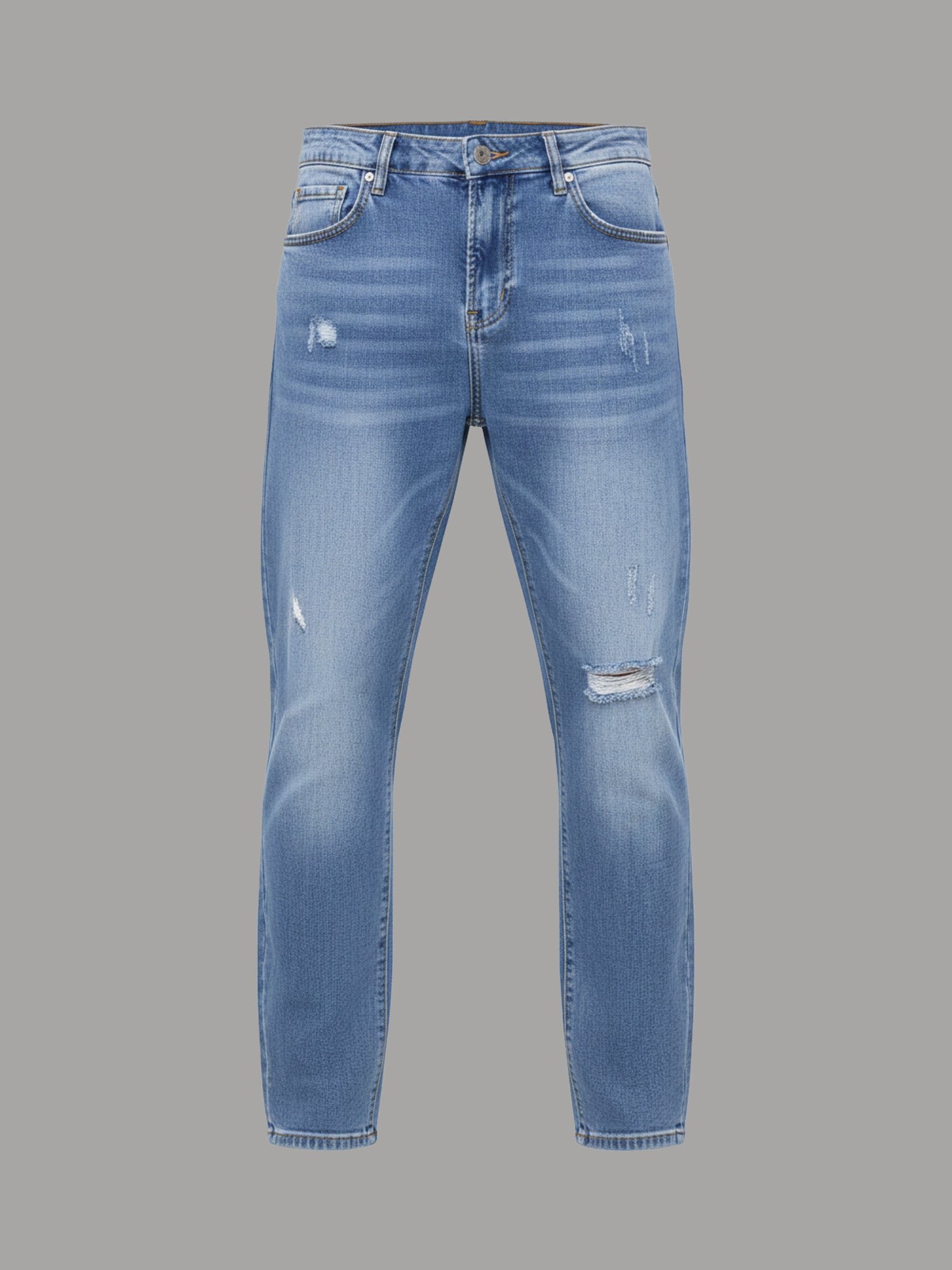 Rebel Logo Three - Denim Jeans (Blue)
